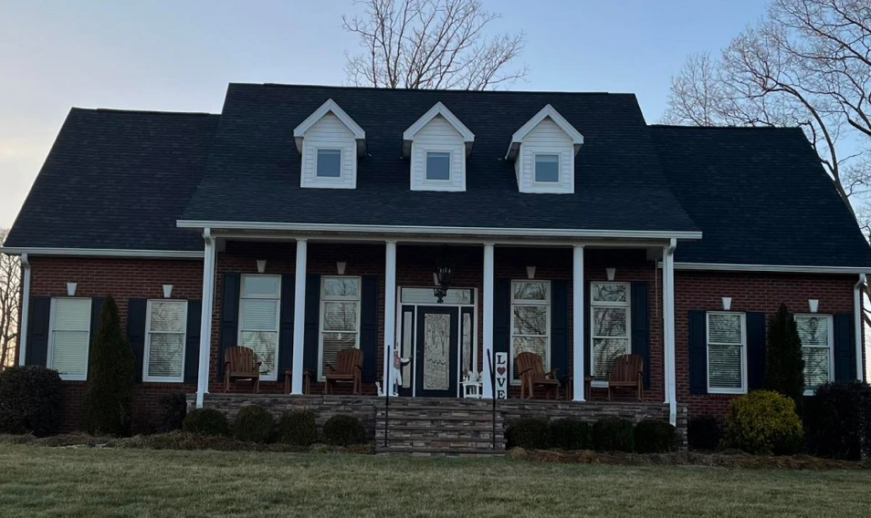 Completed architectural shingle roof replacement by Spangler Roof Systems in Central Kentucky