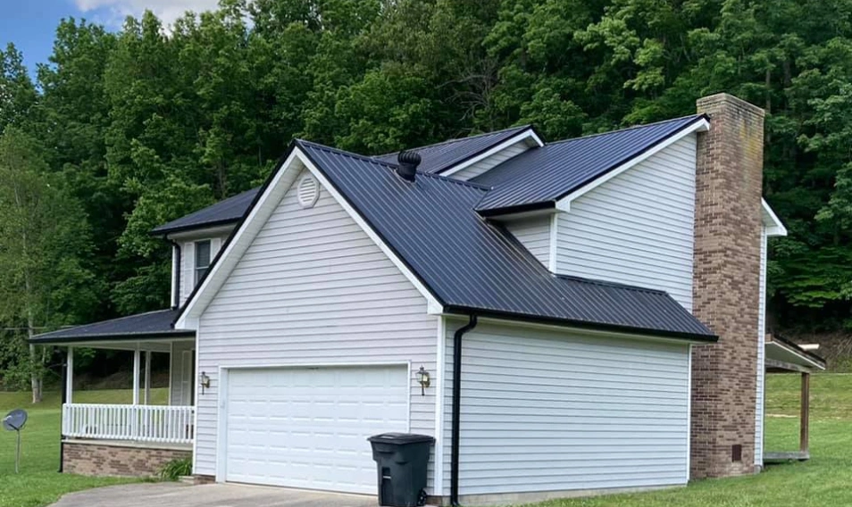 Multi-plane roof with rebuilt valleys completed in Central Kentucky — second view