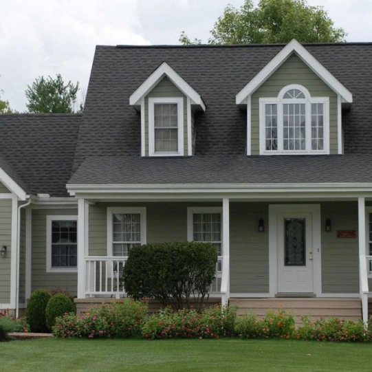 Well-maintained residential roof on a home in Central Kentucky
