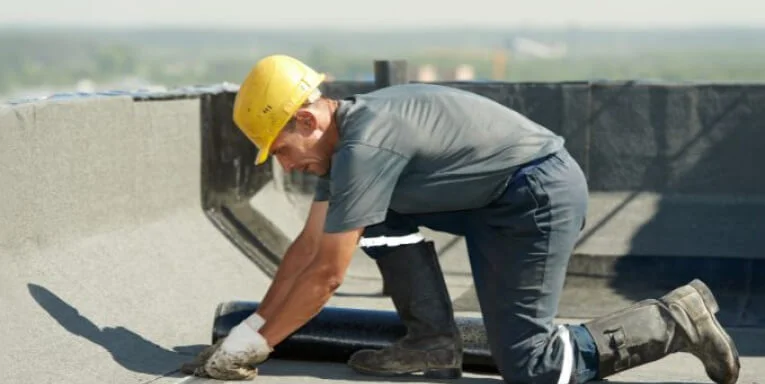 Commercial roof replacement on a Central Kentucky property